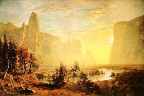 Albert Bierstadt The Yosemite Valley France oil painting art